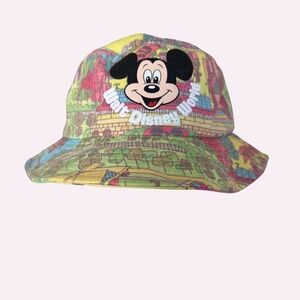 Disney Vault Collection Mickey Mouse Walt Disney World Map Bucket Hat